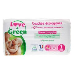Love&Green Pannolini ipoallergenici Taglia 1 da 2 a 5 kg x44