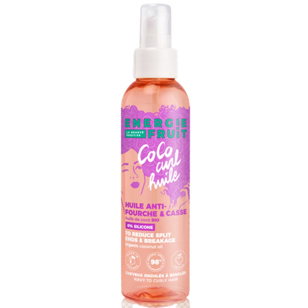Energie Fruit Olio anti-crespo e anti-rottura di Cocco Capelli da mossi a ricci 150 ml