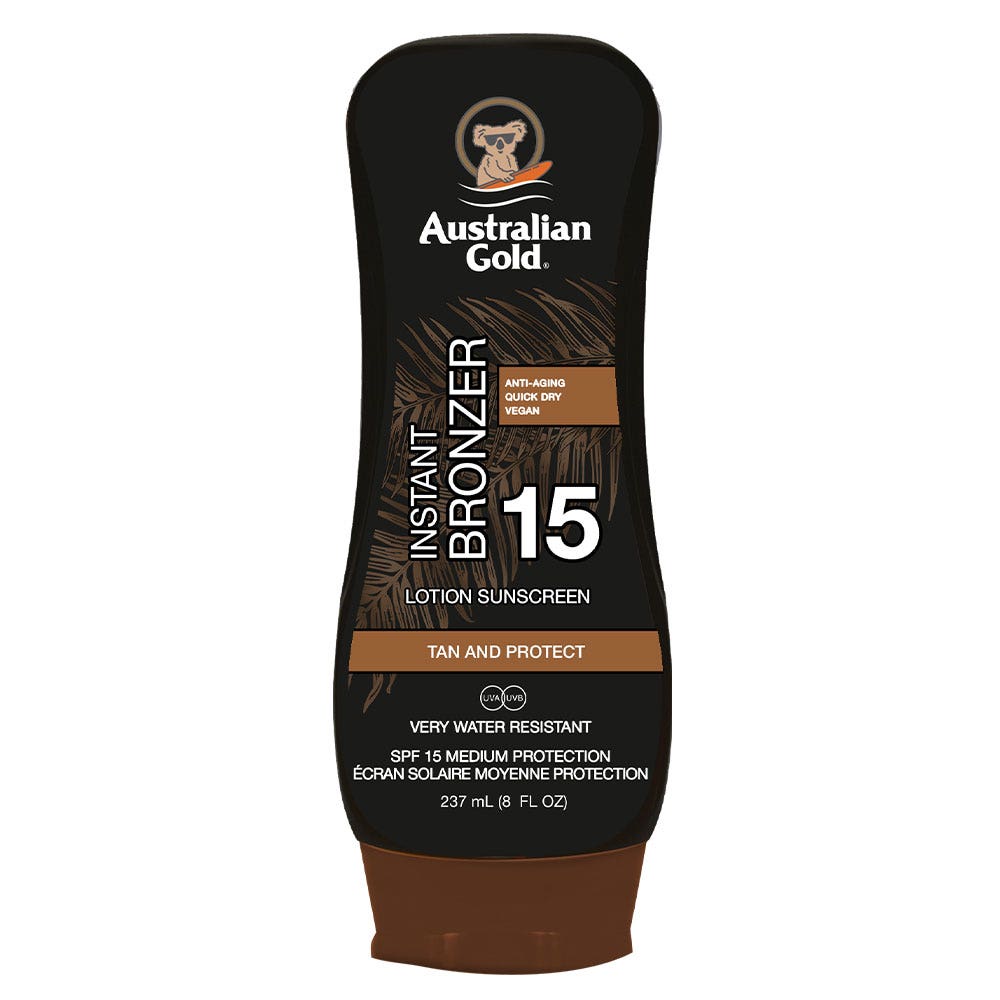 Australian Gold Lozione solare con Bronzer SPF15 237ml