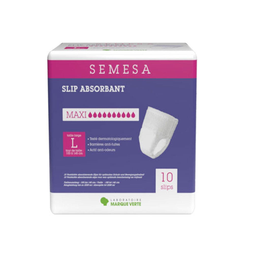 Marque Verte Slip + assorbente Anti-lacrime e antiodore x10