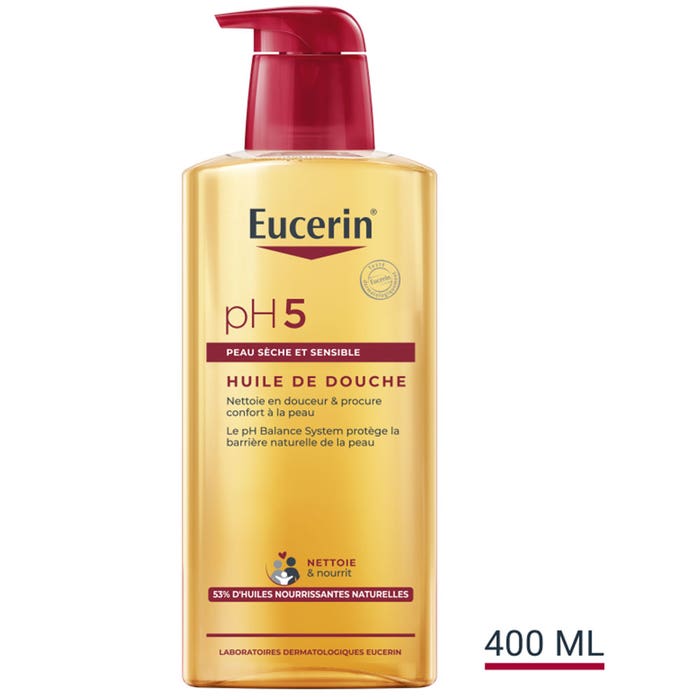 Olio Detergente Doccia 400ml Ph5 Pelle Secca e Sensibile Eucerin