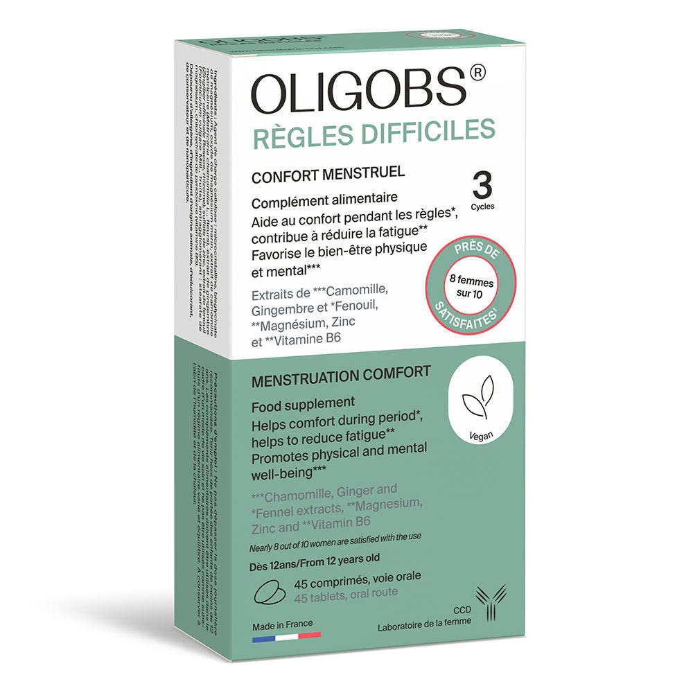 Ccd Oligobs Confort mestruale per cicli difficili 3 cicli 45 compresse