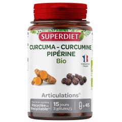 Superdiet Curcuma Curcumina Piperina 45 capsule