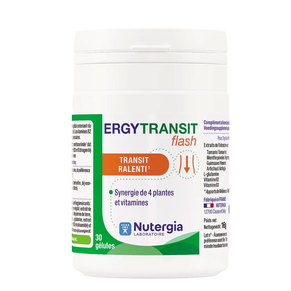 Nutergia Ergytransit flash Transito lento 30 capsule