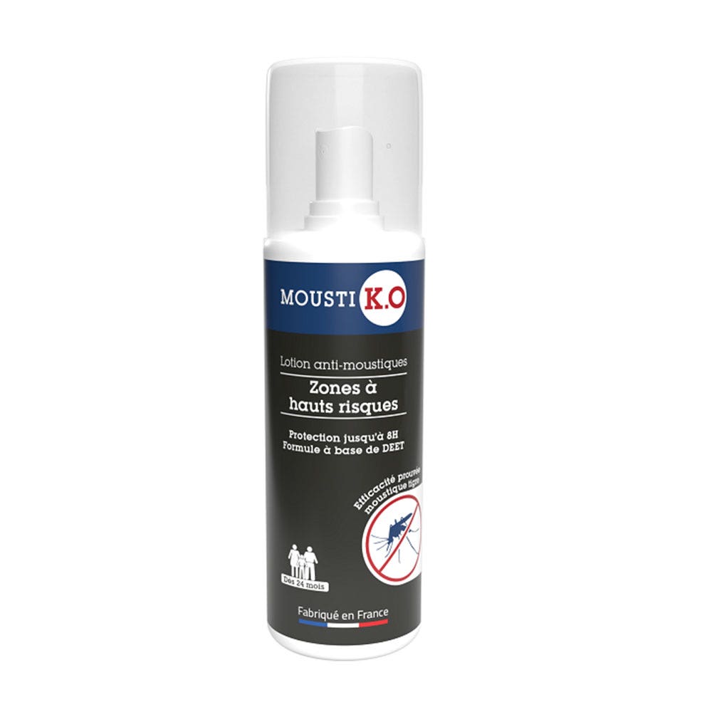 Mousti K.O Lozione repellente per zanzare - Aree ad alto rischio 100ml