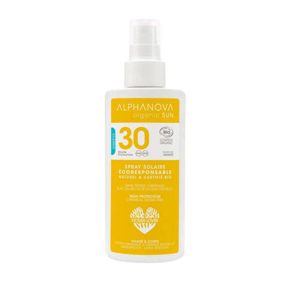 Alphanova Organic Sun Crema solare SPF30 bio profumo Monoi 125g