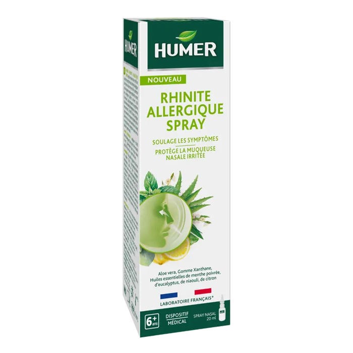 Spray per allergie alla rinite 20ml Da 6 anni Humer