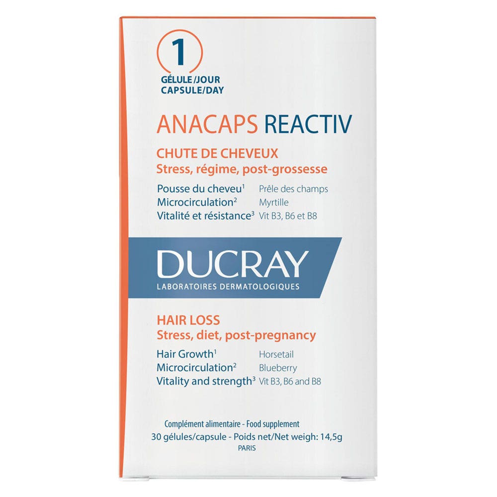 Ducray Anacaps Caduta dei capelli reattiva caduta reazionale dei capelli 30 capsule
