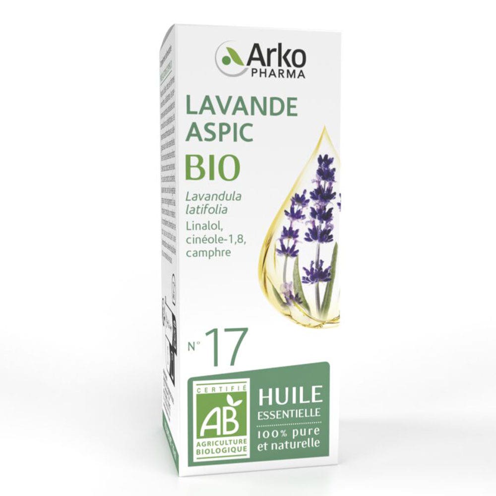 Arkopharma Arkoessentiel Olio essenziale N°17 Lavanda Aspic Biologico 10ml