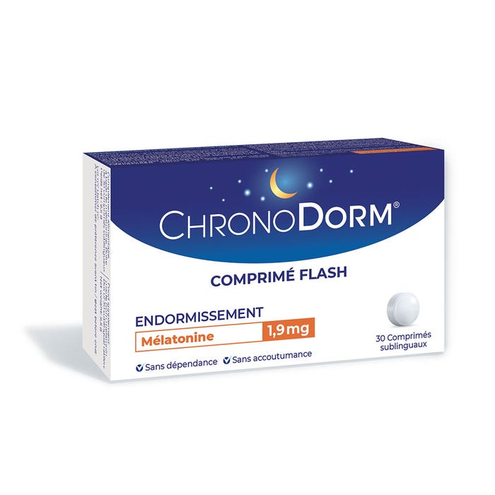 Melatonina 1,9 mg Flash 30 Comprimes Sublinguaux Chronodorm