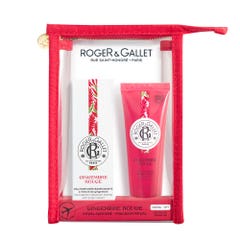 Roger & Gallet Gingembre Rouge Acqua Profumata Bienfaisante + Gel Doccia Trousse 30ml + Gel douche 50ml offert