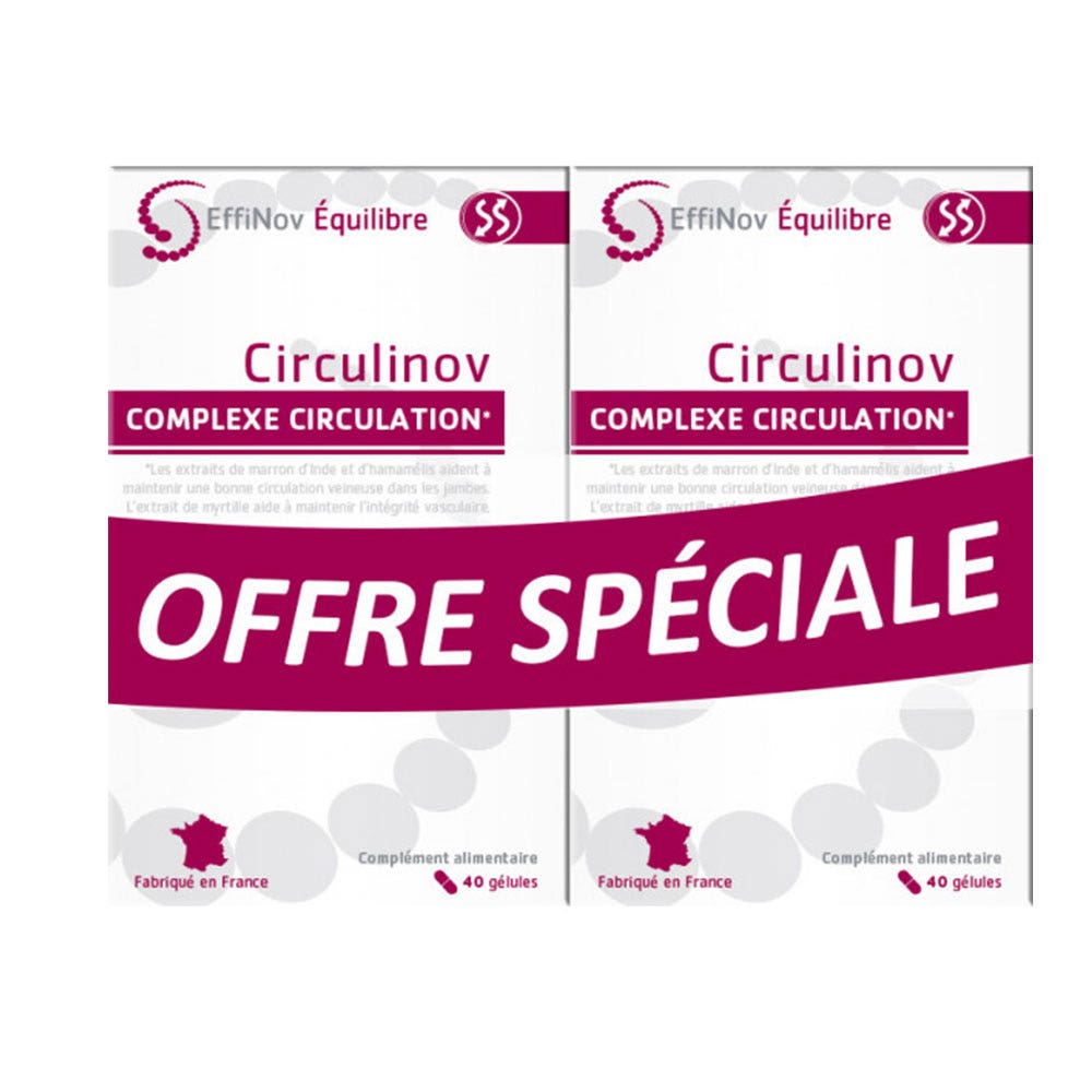 Effinov Nutrition Circulinov Complesso di Circolazione 2x40 capsule