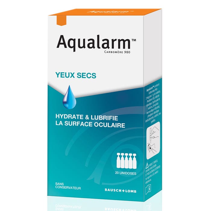 Fluido lubrificante per la superficie oculare idratante 20 Unidosi Aqualarm Bausch&Lomb