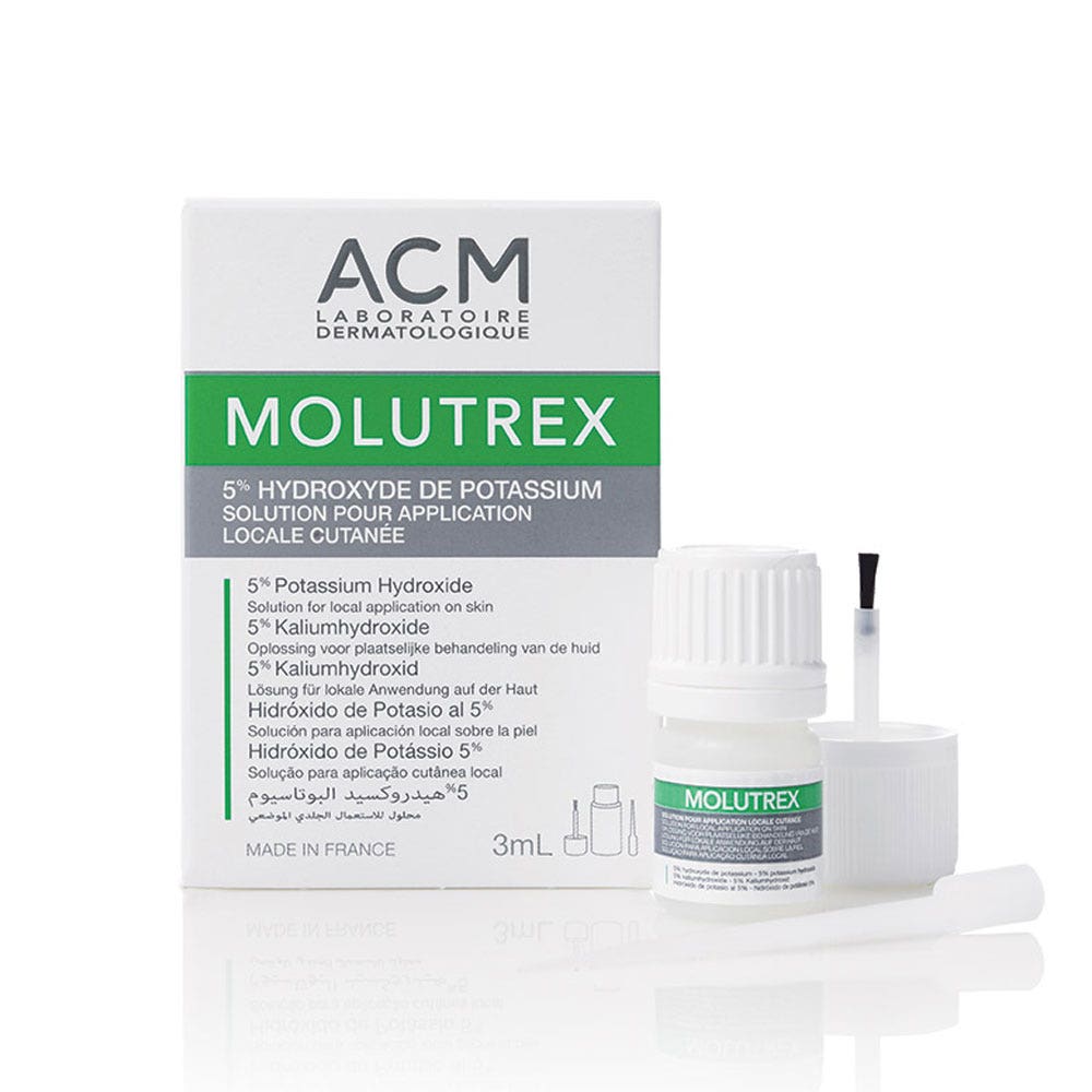 Acm Molutrex Soluzione per applicazione locale cutanea al 5% di idrossido di potassio 3 ml