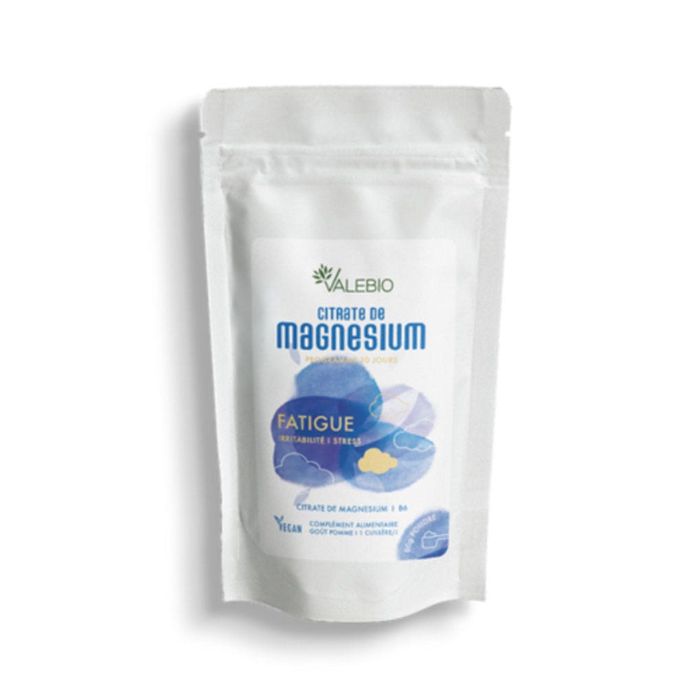 Valebio Citrate di magnesio stanchezza gusto mela 80 g