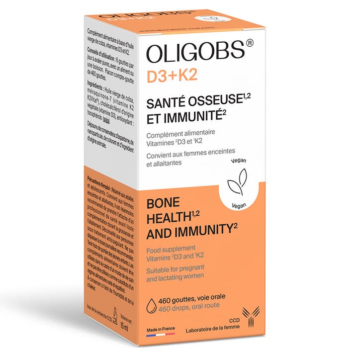 Ccd Oligobs Vitamine D3+K2 Salute delle ossa e immunità 460 Gocce