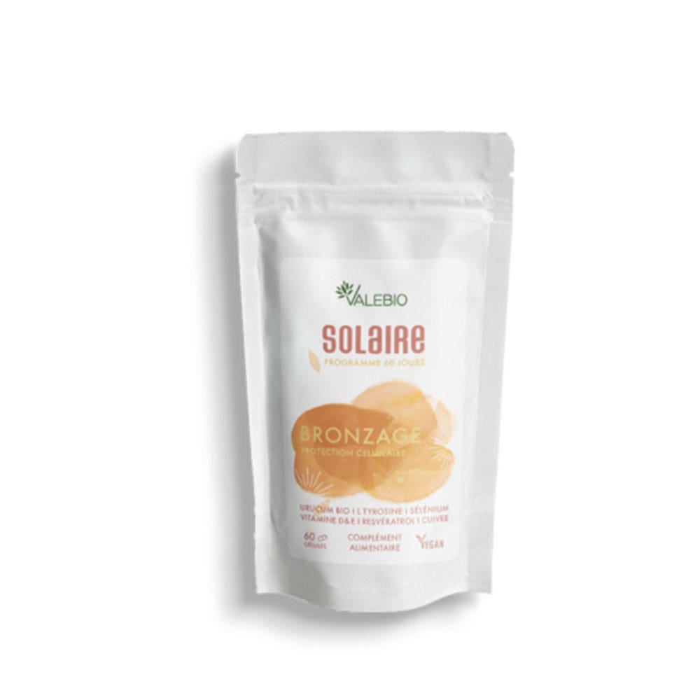 Valebio Abbronzatura solare Protezione cellulare 60 capsule