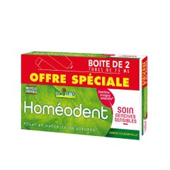 Boiron Homeodent Dentifricio completo per la cura delle gengive alla clorofilla 2x75ml