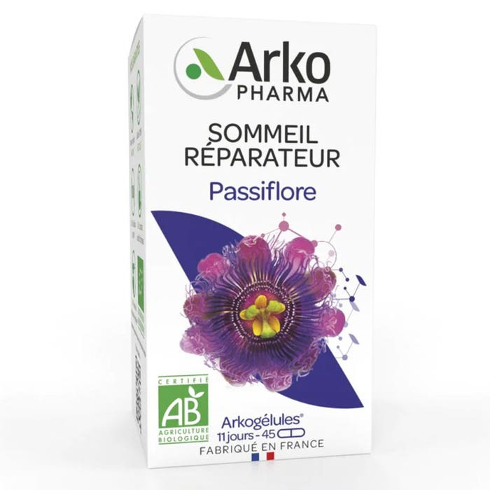 Arkopharma Arkogélules Riparatore del Sonno alla Passiflora biologica 45 capsule