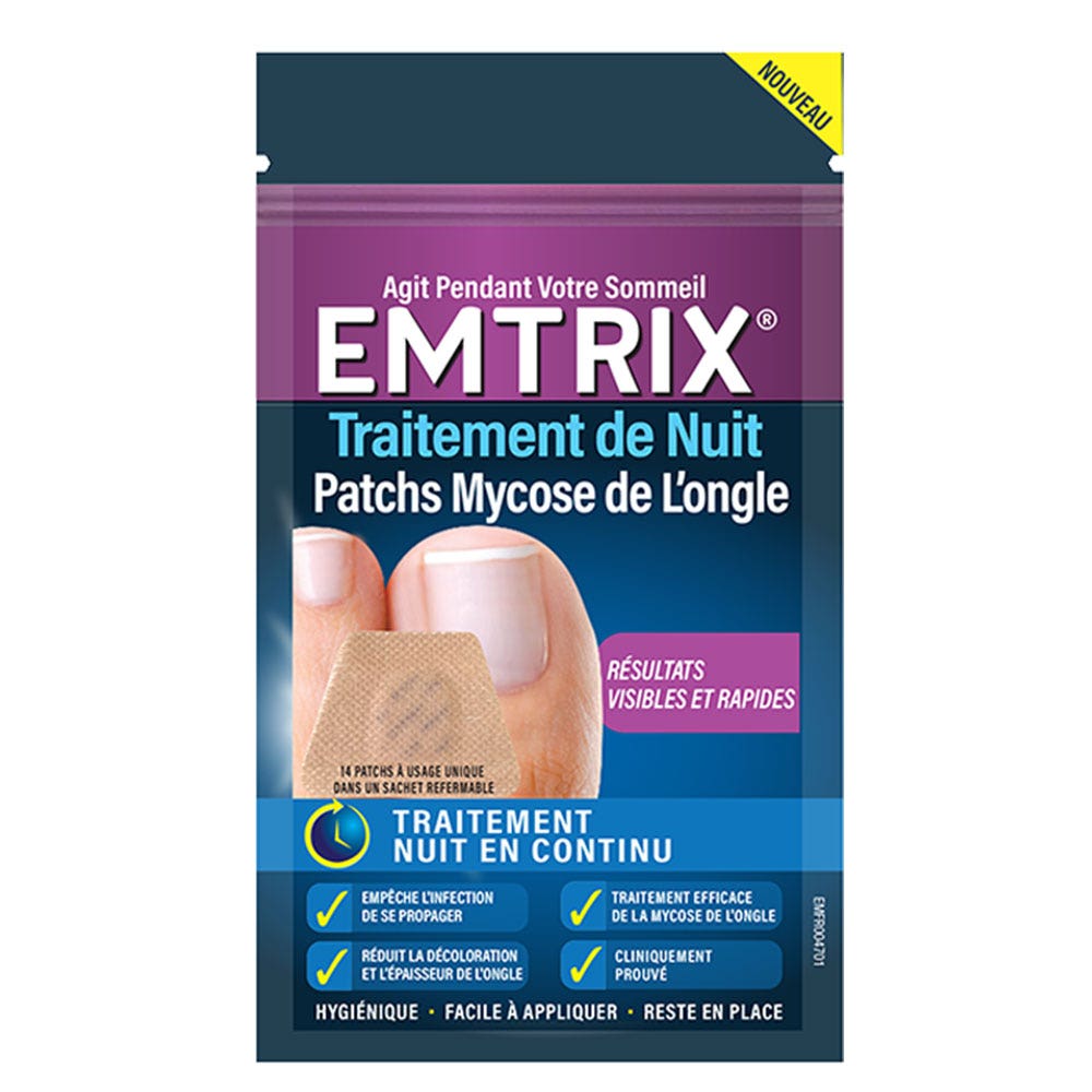 Emtrix Trattamento notte contro le micosi delle unghie x14