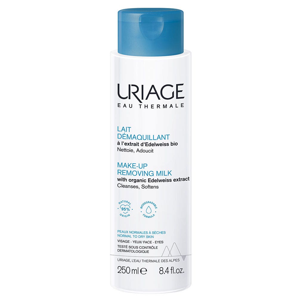 Uriage Igiene Viso Latte struccante viso e occhi pelle da normale a secca 250ml