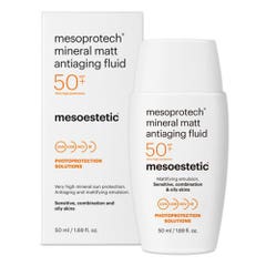 Mesoestetic Mesoprotech Fluido Minerale Anti-Età Matt Spf50+ 50 ml
