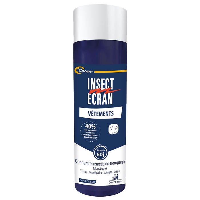 Insect Ecran Tessuti 24 mesi di ammollo repellente per zanzare 200 ml
