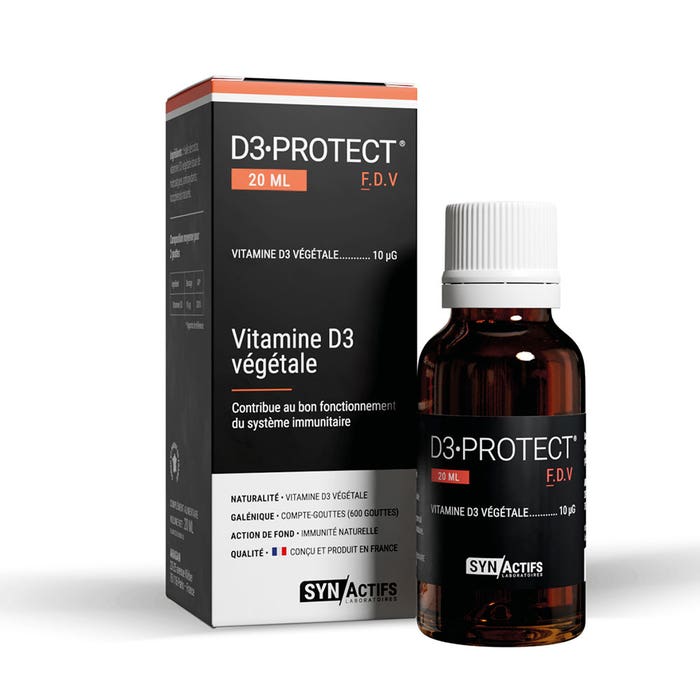 Aragan Synactifs D3 Proteggere Vitamine D3 di origine vegetale 20ml