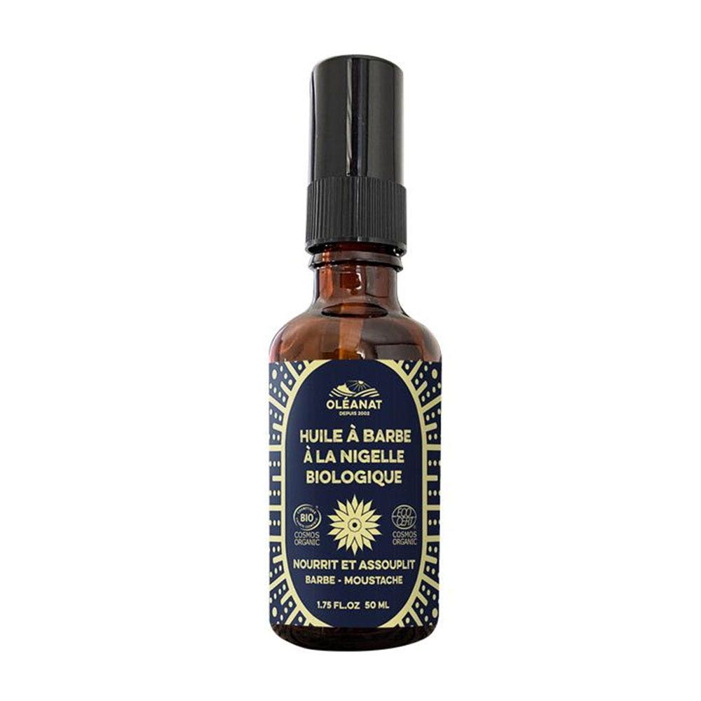 Oleanat Tesori del Medio Oriente Olio per barba e baffi Nigella biologica 50ml