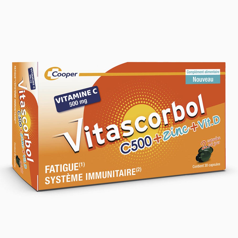 Vitascorbol Vitamina C 500 mg + Zinco + Vitamina D 30 capsule