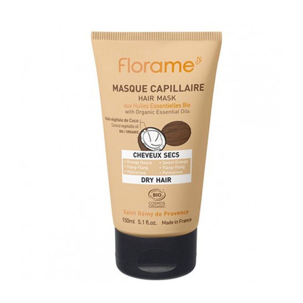 Florame Capelli secchi Maschera per capelli Con oli essenziali biologici 150 ml
