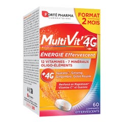 Forté Pharma Multivit'4G Multivitaminici per l'energia 60 compresse effervescenti