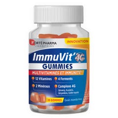 Forté Pharma ImmuVit'4G Multivitaminici e immunità Gusto mandarino 30 Gomme