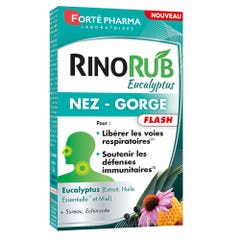 Forté Pharma RinoRub Flash naso e gola Eucalipto 15 compresse