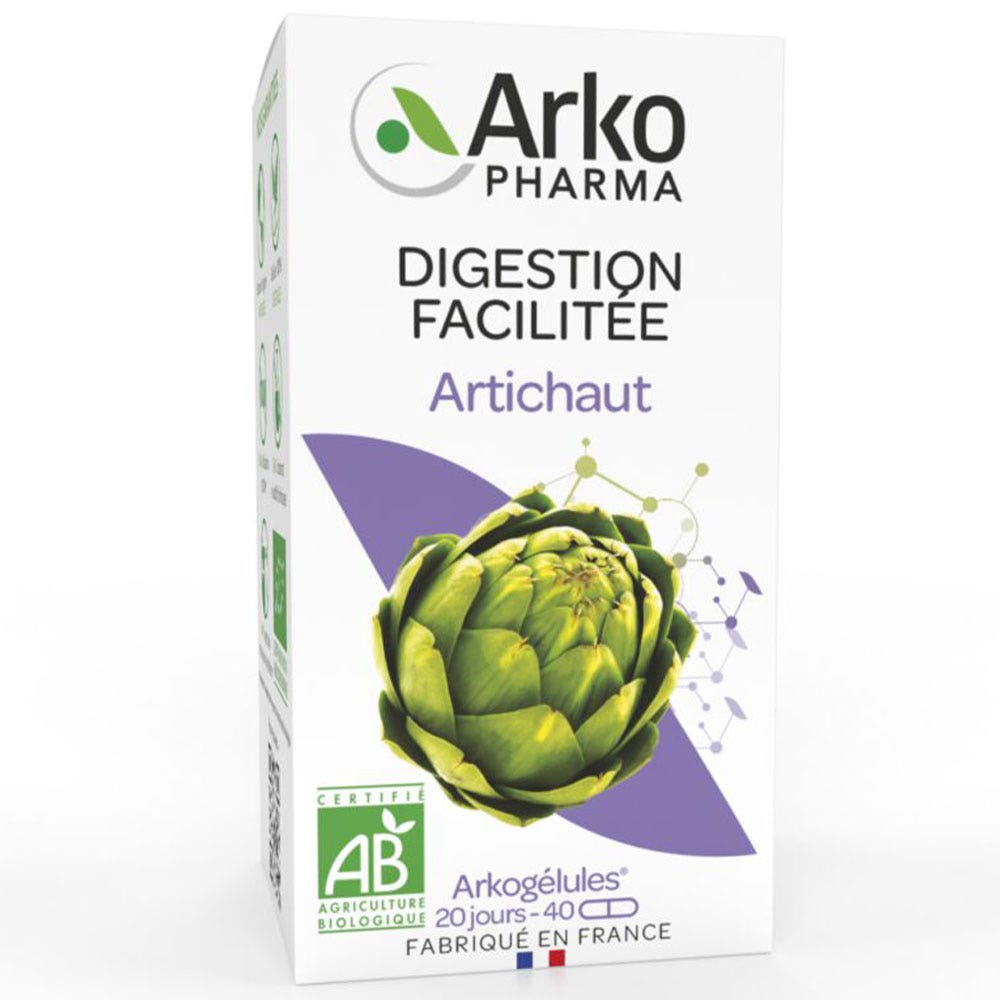 Arkopharma Arkocapsule Aiuto alla digestione Carciofo Biologico 40 capsule