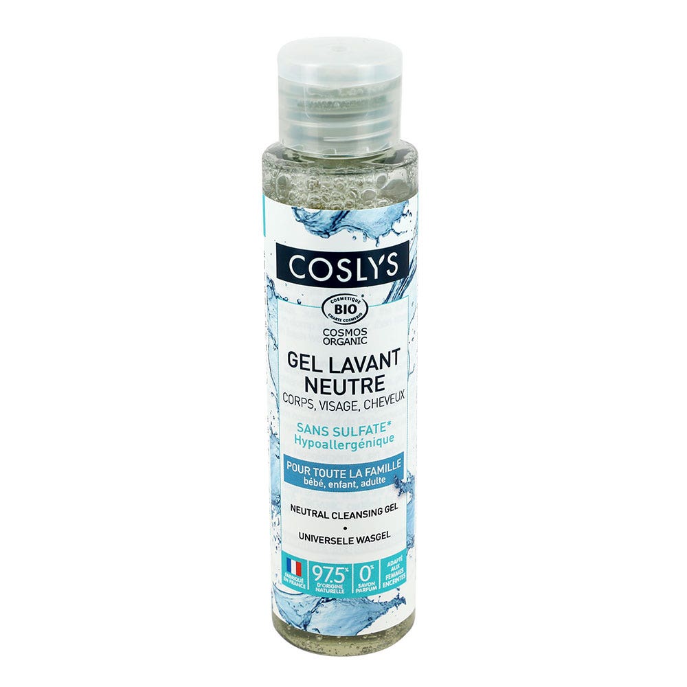 Coslys Gel detergente neutro Viso, Corpo, Capelli per tutta la famiglia 100ml