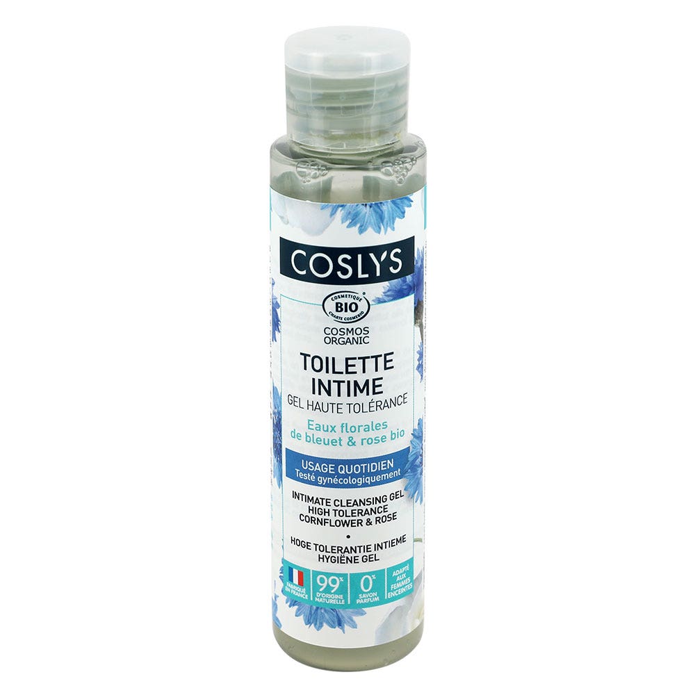 Coslys Igiene intima Acque floreali biologiche di Fiordaliso e Rosa 450ml
