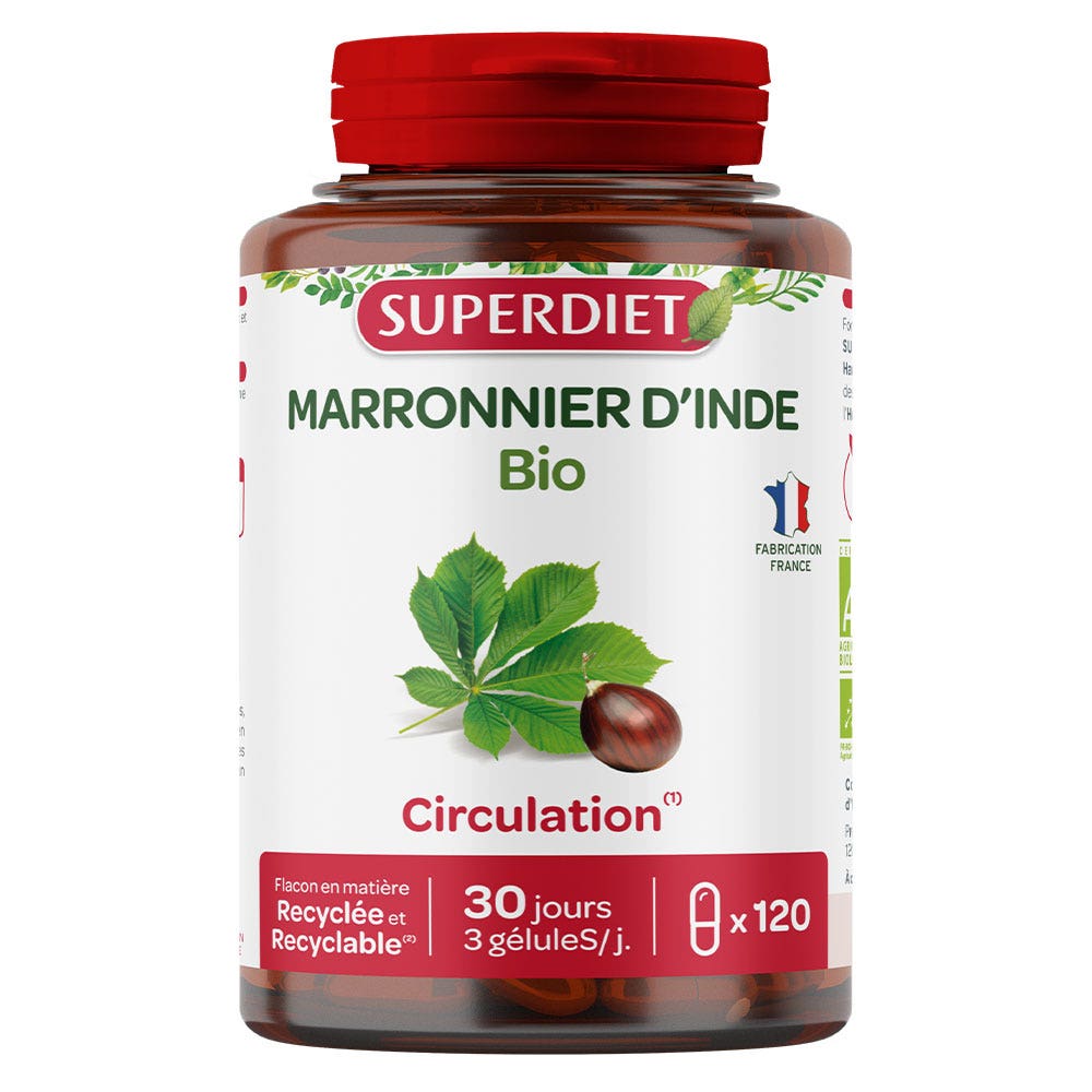 Superdiet Ippocastano biologico 120 capsule