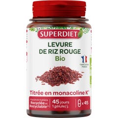 Superdiet Lievito di riso rosso biologico 45 capsule