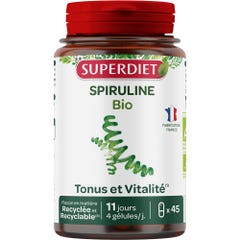 Superdiet Spirulina biologica 45 capsule