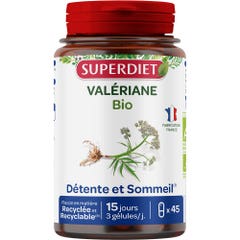 Superdiet Valeriana biologica 45 capsule