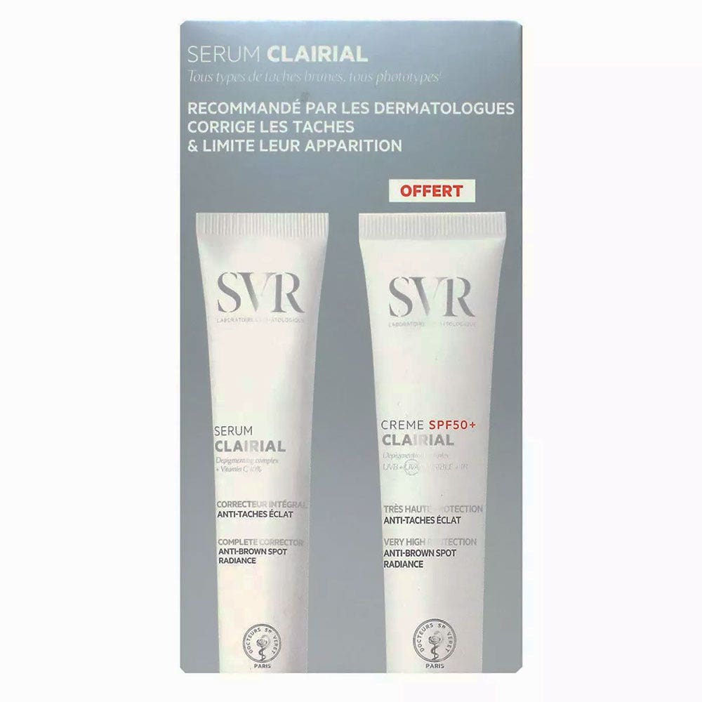 Svr Clairial Cofanetto Siero 40ml + Crema SPF50+ 40ml Anti-macchie