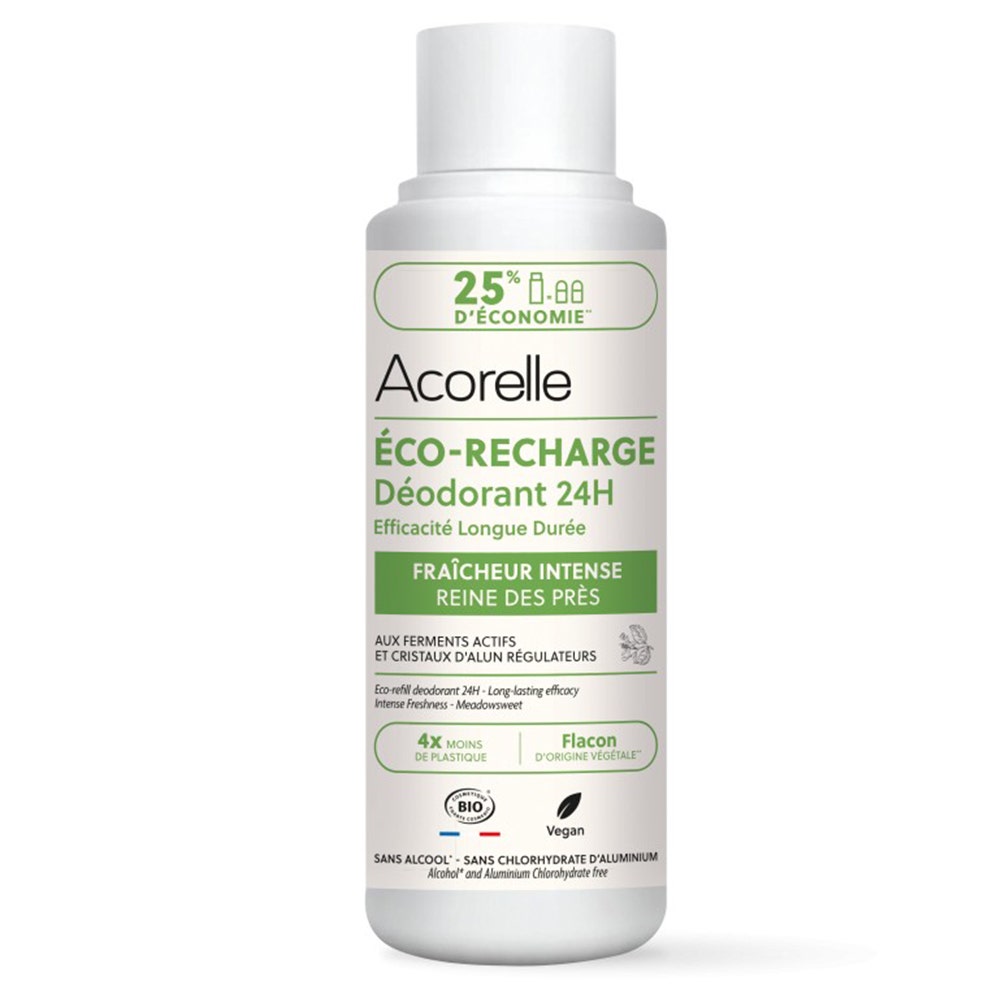Acorelle Eco Recharge Déodorant Roll-On 24h Bio Certifiée Freschezza intensa 100ml