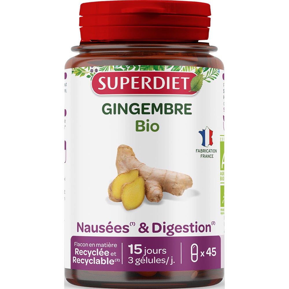 Superdiet Zenzero biologico 45 capsule