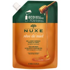 Nuxe Reve De Miel Eco Refill Gel Lavant Surgras 400 ml