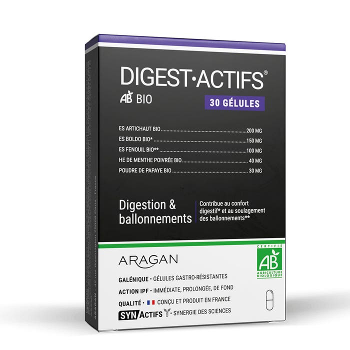 Aragan Synactifs DigestActifs Bio 30 capsule