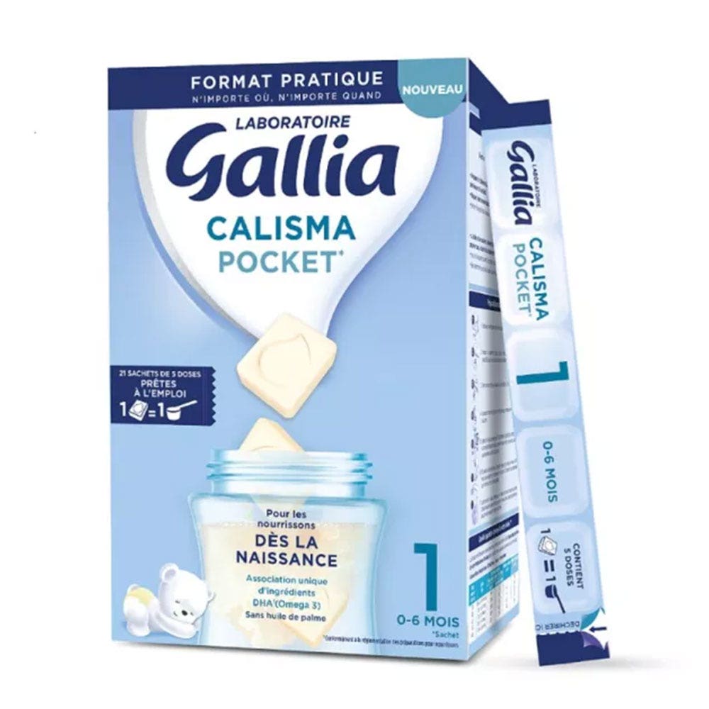 Gallia Calisma Latte in polvere monodose a partire dalla nascita 21 Bustine da 5 dosi