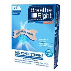 Breathe Right Strisce nasali Original grandi x10