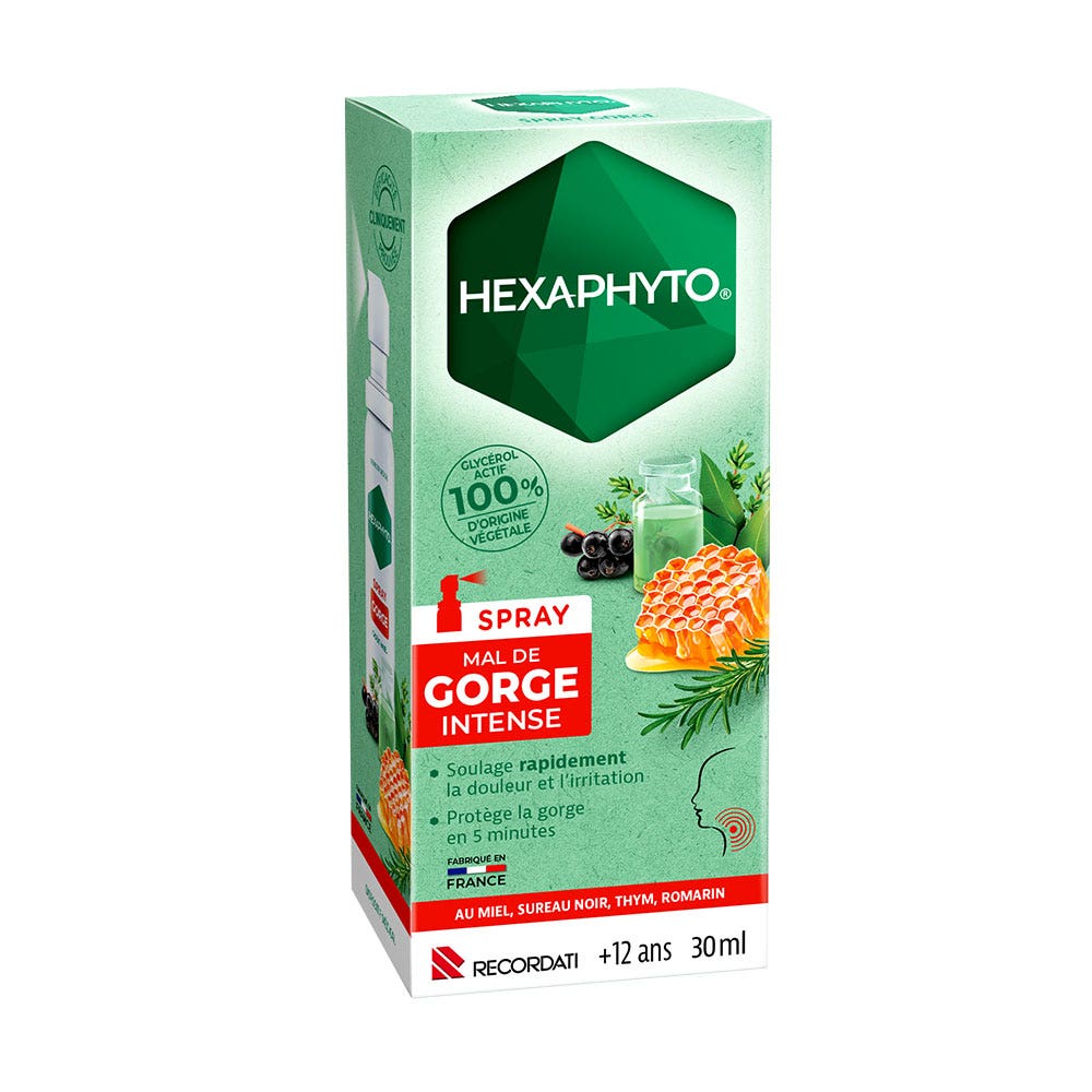 Hexaphyto Spray intensivo per il mal di gola Da 12 anni 30ml