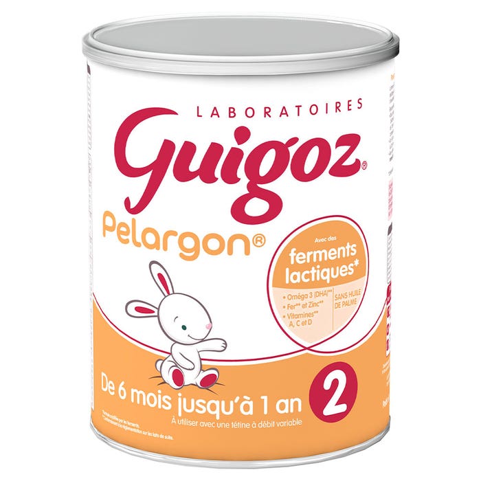 Latte in polvere 2 780g Pelargon Da 6 a 12 mesi Guigoz